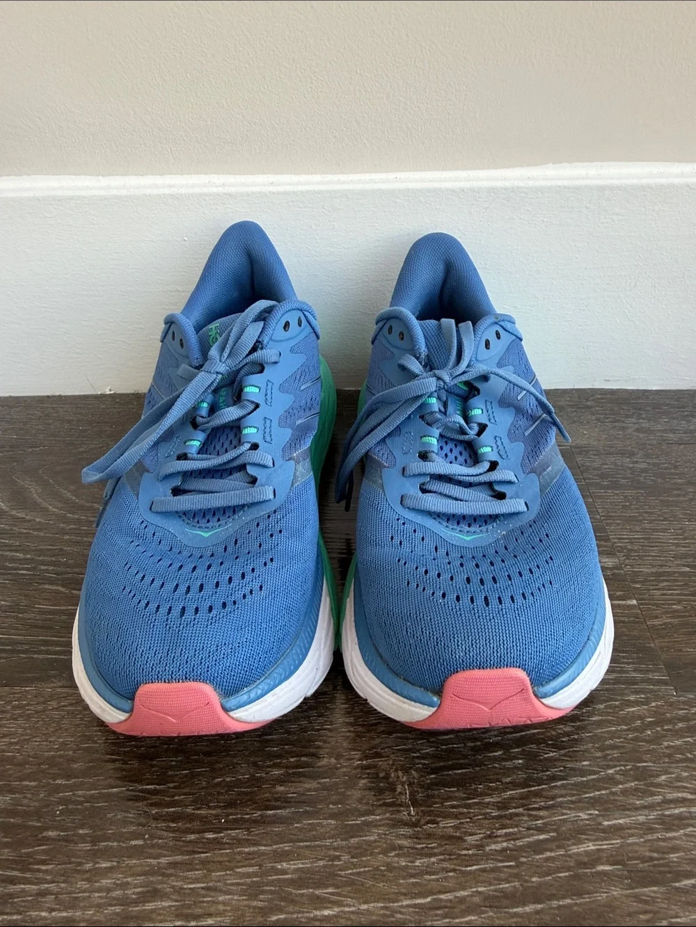 Hoka Women's Blue Running Shoes with Teal Accent